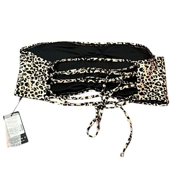 Relleciga Leopard Bikini Top, Size XL, NWT - Picture 6 of 6